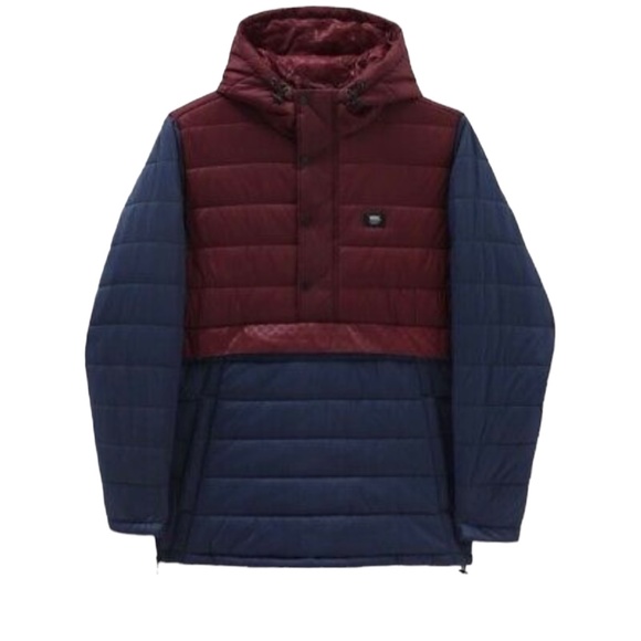 💖MEGA SALE💖VANS Men’s Hutton Anorak Jacket Navy Sweatshirt Puffer  VN0A5KLSKF1 - Picture 3 of 4
